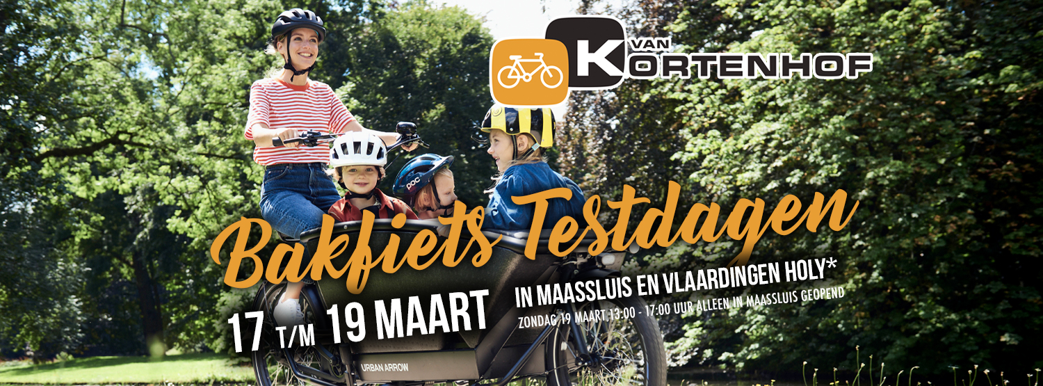 BAKFIETS TESTDAGEN IN VLAARDINGEN HOLY EN MAASSLUIS